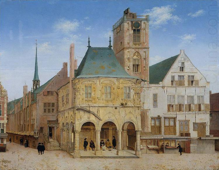 Pieter Jansz Saenredam The old town hall of Amsterdam. china oil painting image